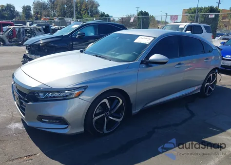 2019 Honda Accord Sport из США, поврежденный, VIN 1HGCV1F3XKA105052